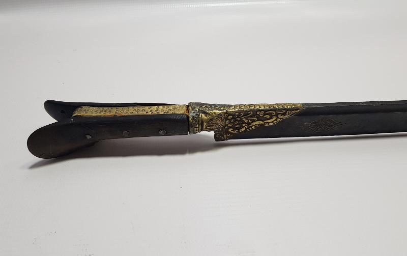 OSMANLI DÖNEMİ NAMLUSUNDA AYET YAZILI BALKAN TİPİ TÜRK YATAĞANI