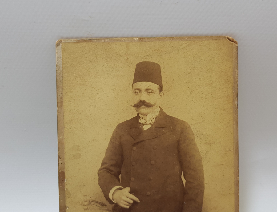 ARKASI OSMANLICA YAZILI OSMANLI DÖNEMİ KABİN FOTOĞRAFI