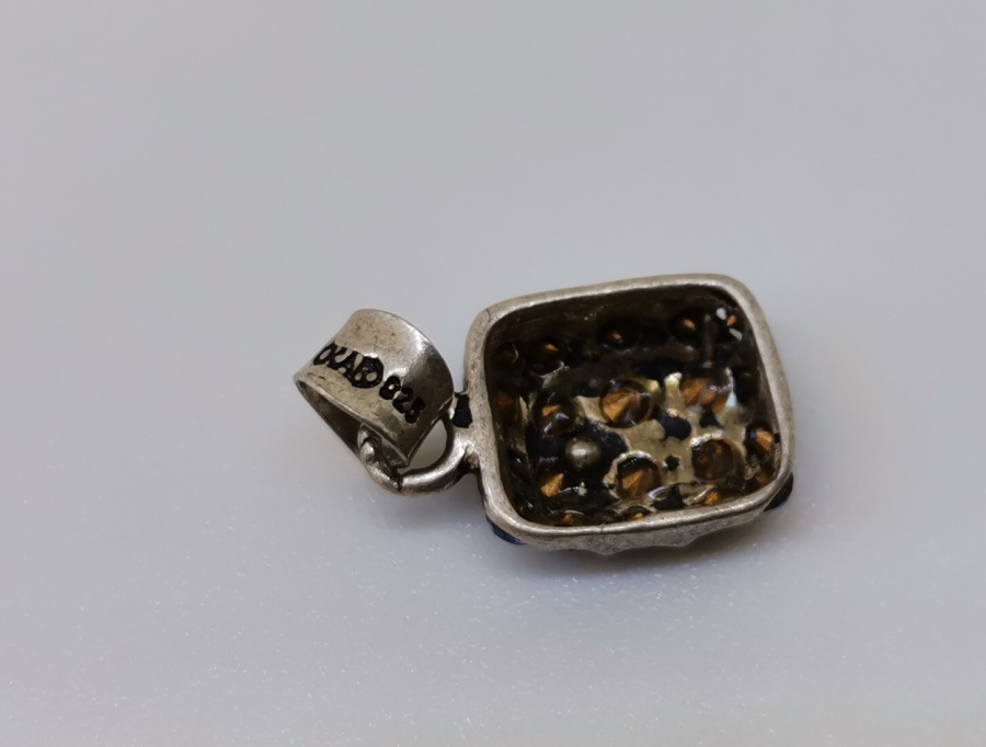 MARGAZİT TAŞLI GÜMÜŞ KOLYE UCU