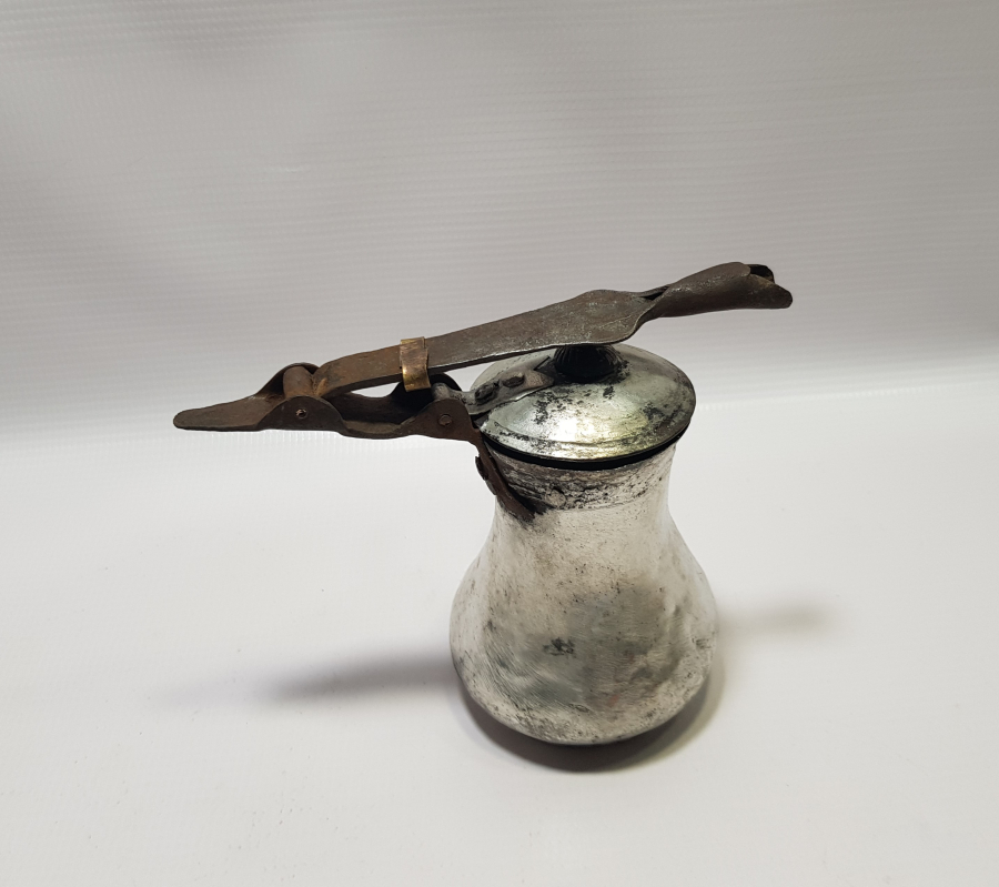 OSMANLI DÖNEMİ PRİMİTİF FORMLU KATLANIR SAPLI KAHVE CEZVESİ