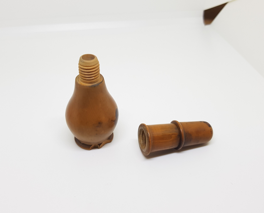 OSMANLI DÖNEMİ NADİR FORMDA MEVLEVİ SİKKELİ ŞİMŞİR KOKULUK