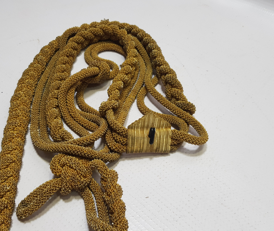 OSMANLI DÖNEMİ SIRMA İŞÇİLİKLİ YAVER KORDONU