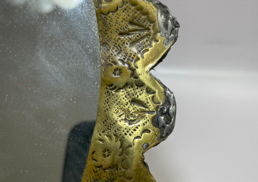 OSMANLI DÖNEMİ SÜLEYMANİYE İŞİ DAMGALI BÜYÜK BOY DUVAR AYNASI