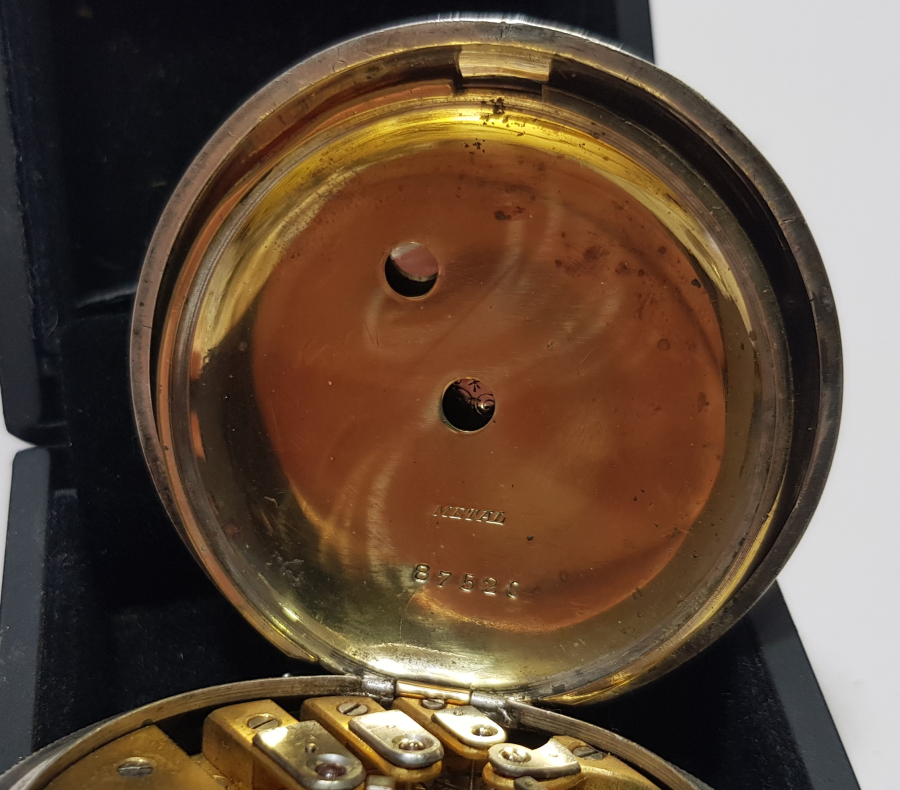 ORJİNAL KÖSTEĞİ İLE GÜMÜŞ KASA OSMANLI DÖNEMİ DENT LONDON CEP SAATİ