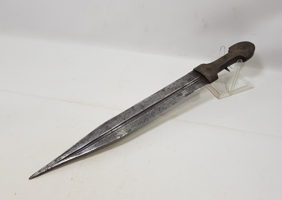 OSMANLI DÖNEMİ DEV BOYDA BOYNUZ SAPLI ÇERKES KAMASI