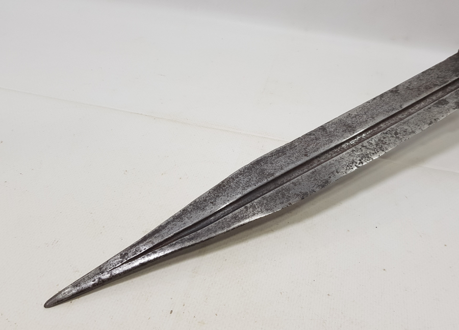 OSMANLI DÖNEMİ DEV BOYDA BOYNUZ SAPLI ÇERKES KAMASI