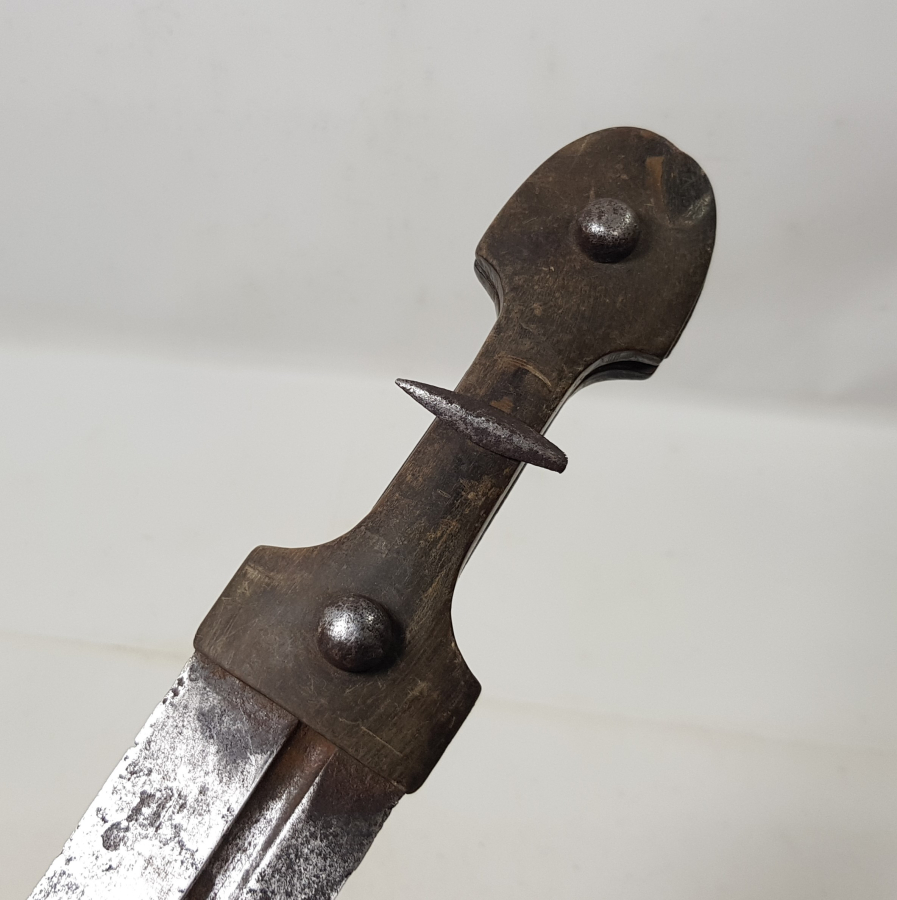 OSMANLI DÖNEMİ DEV BOYDA BOYNUZ SAPLI ÇERKES KAMASI