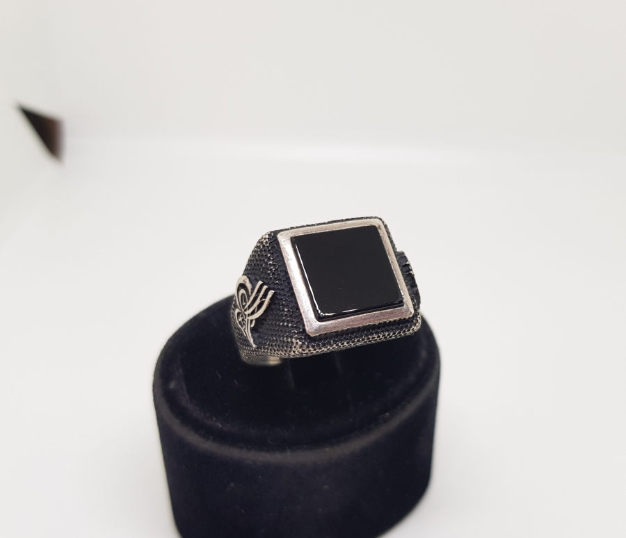 ÜZERİ OSMANLI TUĞRALI GÜMÜŞ YÜZÜK