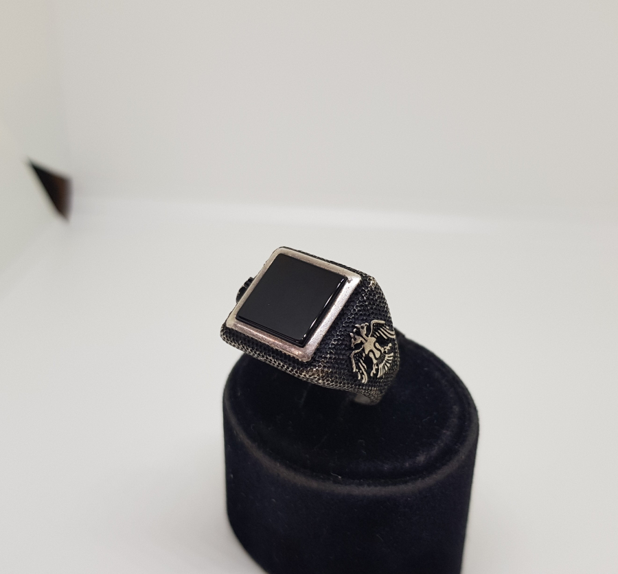 ÜZERİ OSMANLI TUĞRALI GÜMÜŞ YÜZÜK