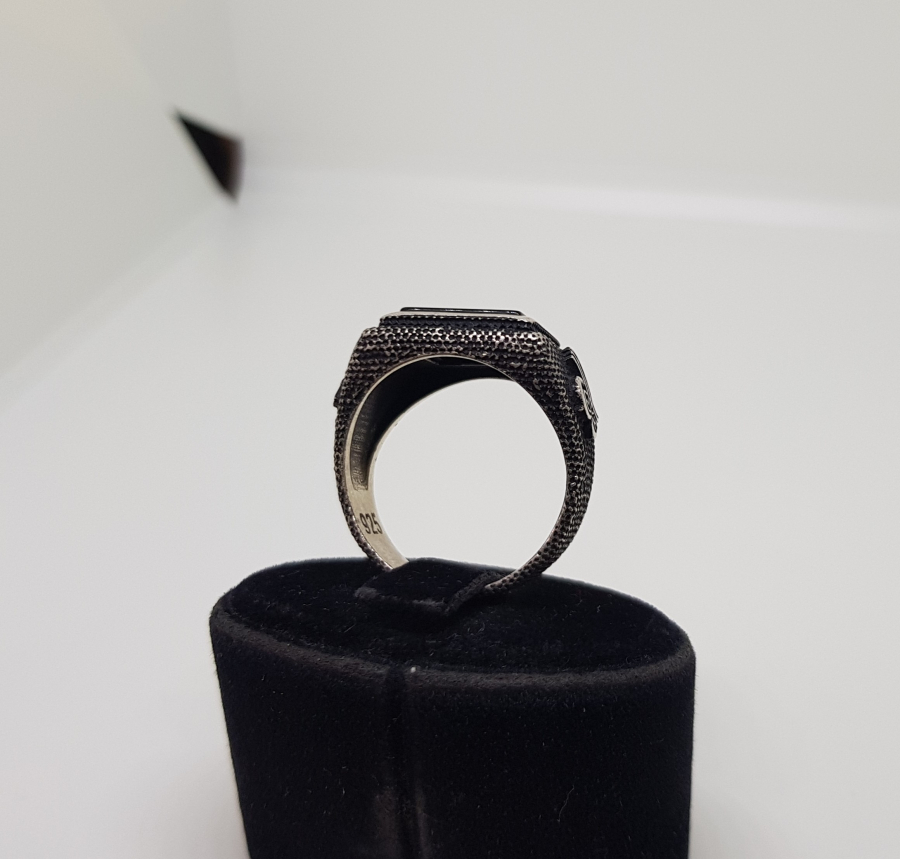 ÜZERİ OSMANLI TUĞRALI GÜMÜŞ YÜZÜK