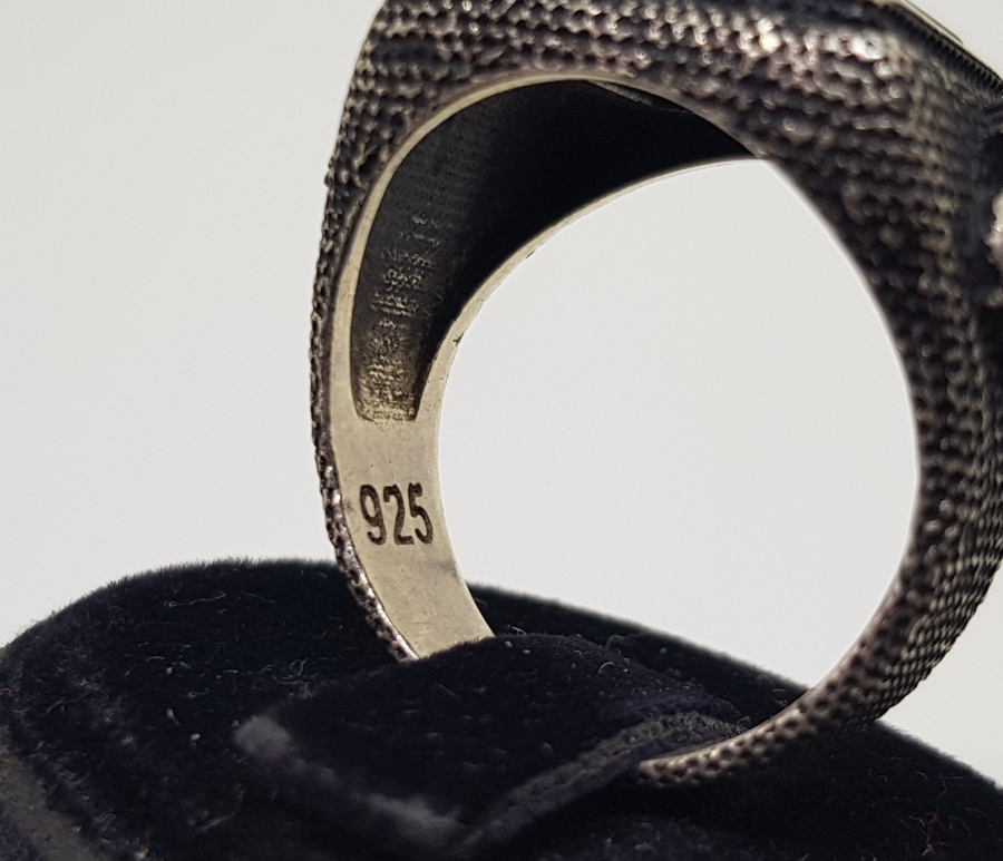 ÜZERİ OSMANLI TUĞRALI GÜMÜŞ YÜZÜK