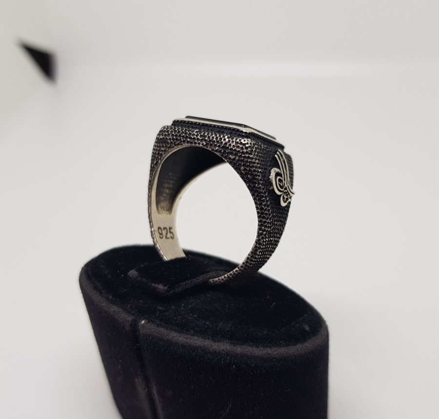 ÜZERİ OSMANLI TUĞRALI GÜMÜŞ YÜZÜK