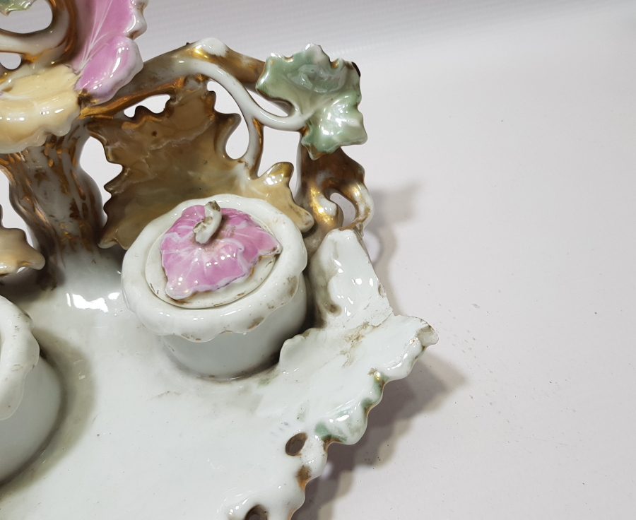 EL BOYAMA İŞÇİLİKLİ OSMANLI DÖNEMİ PORSELEN HOKKA