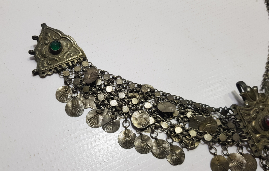 TELKARİ İŞÇİLİKLİ OSMANLI DÖNEMİ GÜMÜŞ GELİN ALINLIĞI