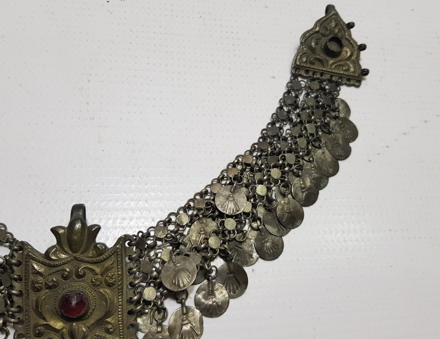 TELKARİ İŞÇİLİKLİ OSMANLI DÖNEMİ GÜMÜŞ GELİN ALINLIĞI