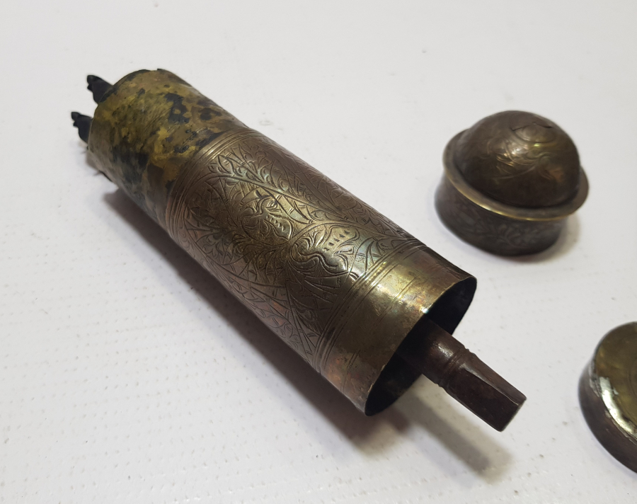 ÜZERİ OSMANLICA YAZILI VE İŞLEMELİ OSMANLI DÖNEMİ BOSNA İŞİ ÇOK NADİR KAHVE DEĞİRMENİ