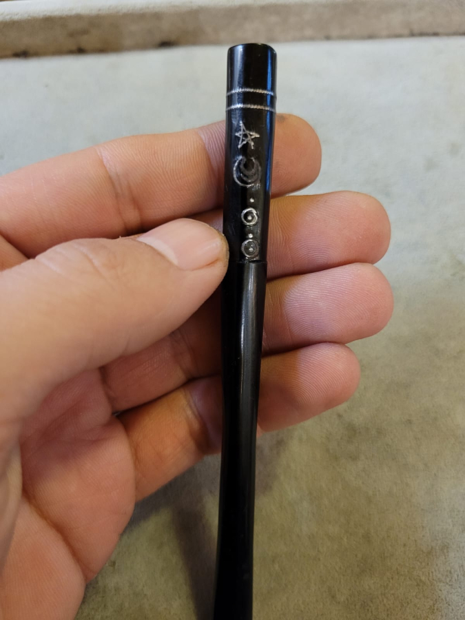 AY YILDIZLI VE OSMANLICA YADİGAR YAZILI AĞIZLIK