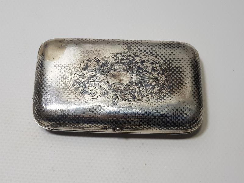 OSMANLI DEVLET ARMALI ERMENİ USTA İŞİ VAN DAMGALI GÜMÜŞ TÜTÜN TABAKASI