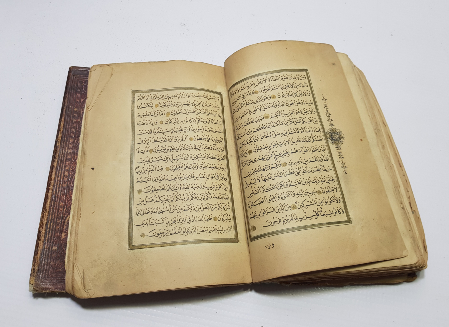 OSMANLI DÖNEMİ ALTIN YALDIZLI BASKI KUR'AN-I KERİM 