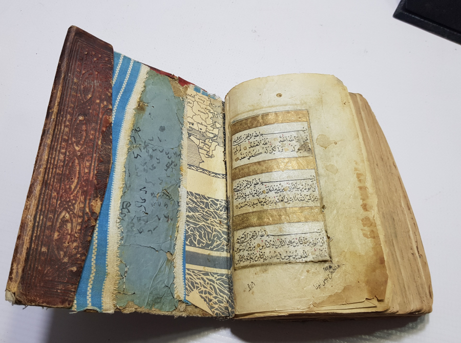 OSMANLI DÖNEMİ ALTIN YALDIZLI BASKI KUR'AN-I KERİM 