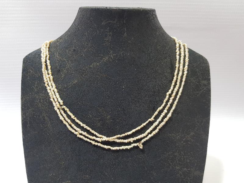 OSMANLI DÖNEMİ ÇOK KÜÇÜK TANELİ NADİR KUM İNCİ GERDANLIK