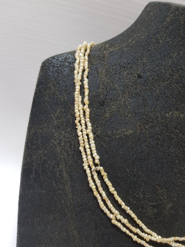 OSMANLI DÖNEMİ ÇOK KÜÇÜK TANELİ NADİR KUM İNCİ GERDANLIK