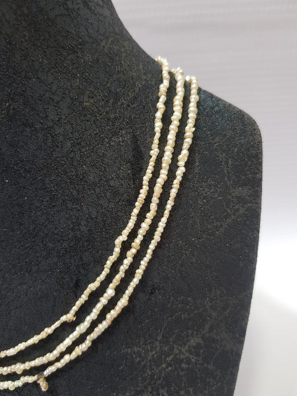 OSMANLI DÖNEMİ ÇOK KÜÇÜK TANELİ NADİR KUM İNCİ GERDANLIK