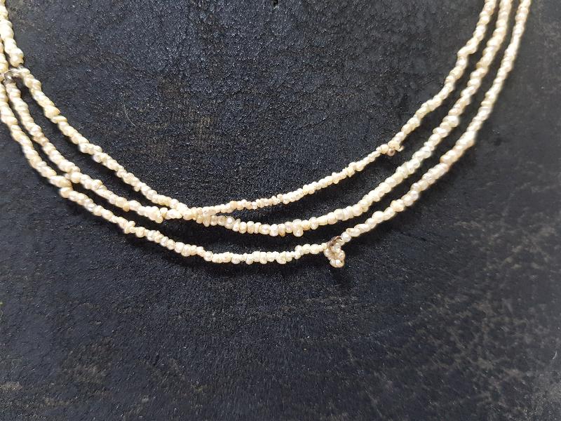 OSMANLI DÖNEMİ ÇOK KÜÇÜK TANELİ NADİR KUM İNCİ GERDANLIK