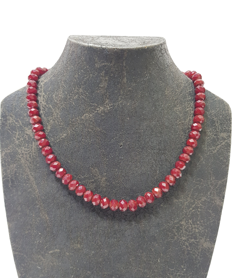 OSMANLI DÖNEMİ ÇOK NADİR RENKTE FASETA KESİM AKİK GERDANLIK