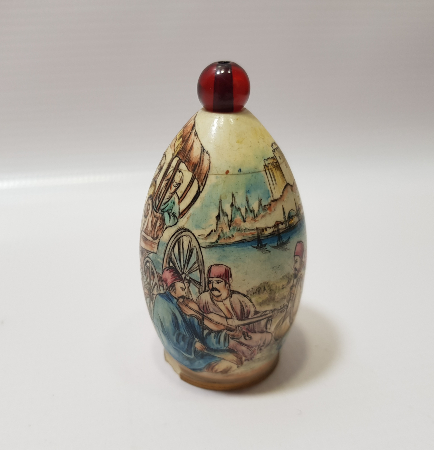 OSMANLI DÖNEMİ FİLDİŞİ ÜZERİ EL BOYAMA KOKUDANLIK