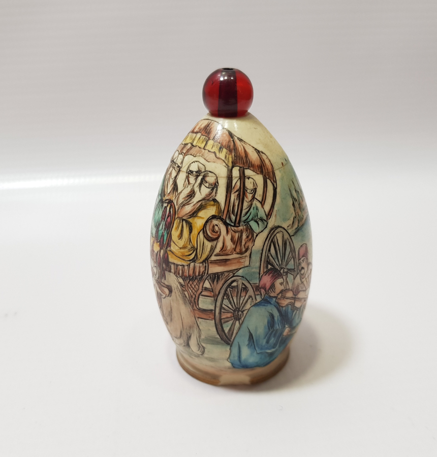 OSMANLI DÖNEMİ FİLDİŞİ ÜZERİ EL BOYAMA KOKUDANLIK