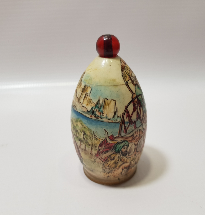 OSMANLI DÖNEMİ FİLDİŞİ ÜZERİ EL BOYAMA KOKUDANLIK