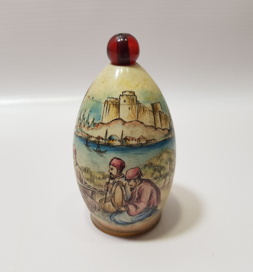 OSMANLI DÖNEMİ FİLDİŞİ ÜZERİ EL BOYAMA KOKUDANLIK