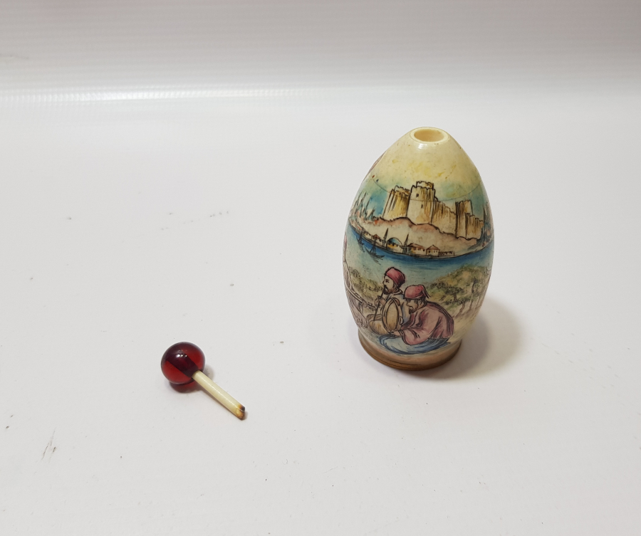 OSMANLI DÖNEMİ FİLDİŞİ ÜZERİ EL BOYAMA KOKUDANLIK