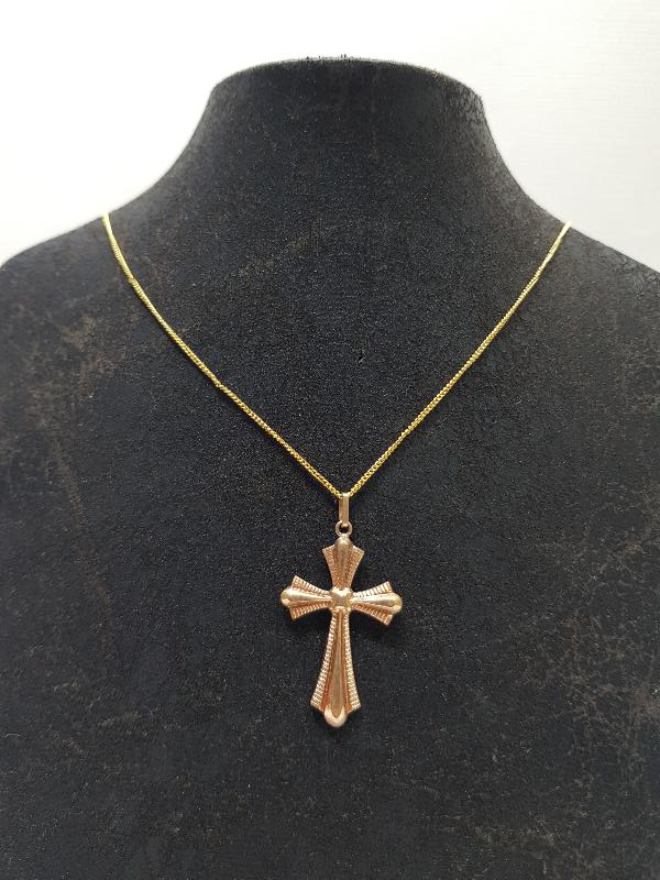 ALTIN KAPLAMA HAÇ KOLYE