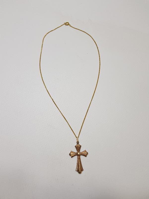 ALTIN KAPLAMA HAÇ KOLYE