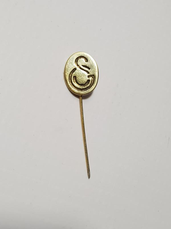 CUMHURİYET İLK DÖNEM GÜMÜŞ GALATASARAY ROZETİ