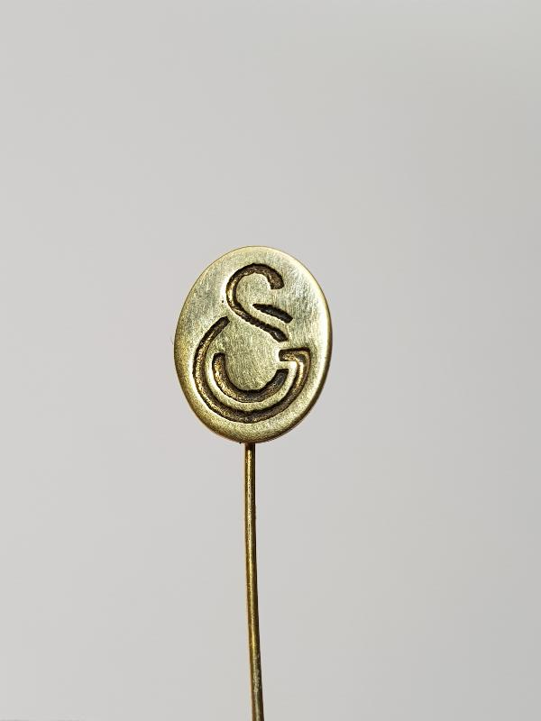 CUMHURİYET İLK DÖNEM GÜMÜŞ GALATASARAY ROZETİ