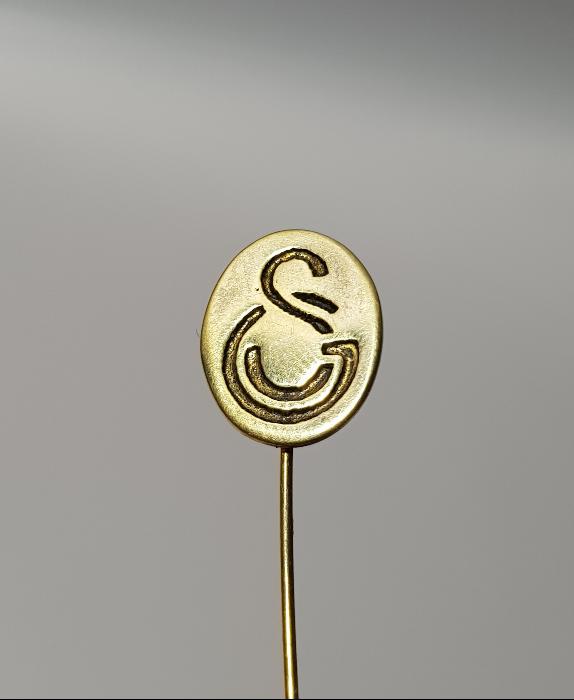 CUMHURİYET İLK DÖNEM GÜMÜŞ GALATASARAY ROZETİ