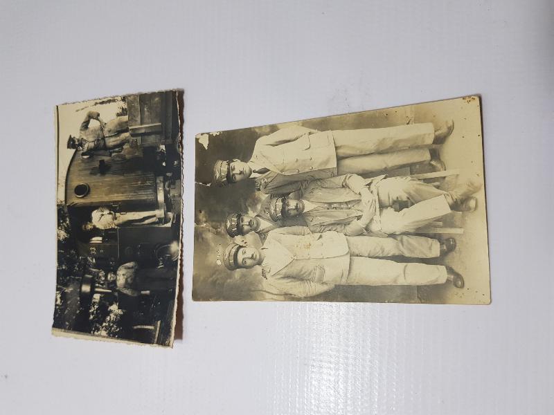 DEMİRYOLU TARİHİ - 1936 TARİHLİ TREN VE MAKİNİSTLER KONULU İKİ ADET ORİJİNAL FOTOĞRAF