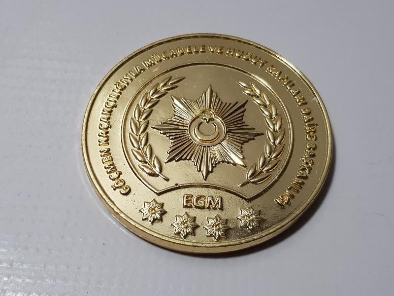 GÖÇMEN KAÇAKÇILIĞIYLA MÜCADELE VE HUDUT KAPILARI DAİRE BAŞKANLIĞI ÇOK NADİR MADALYON