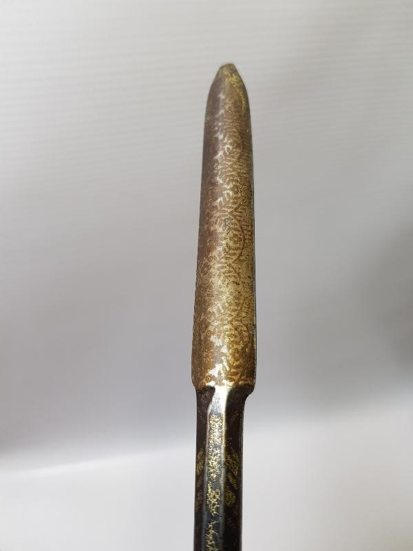 OSMANLI DÖNEMİ ALTIN ÇAKMA YENİÇERİ KILIÇ MASATI