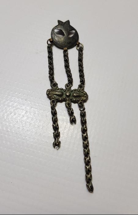 OSMANLI DÖNEMİ AY YILDIZLI GÜMÜŞ SAAT KÖSTEĞİ SALLAMASI