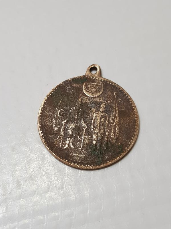 RESNELİ NİYAZİ VE ENVER PAŞA GÖRSELLİ ÇOK NADİR MEŞRUTİYET MADALYASI