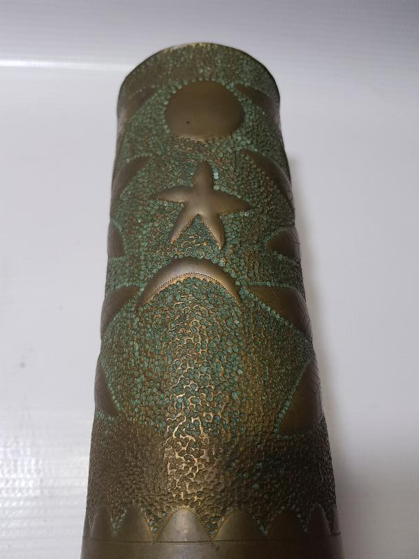 SİPER SANATI: 1. DÜNYA SAVAŞI, 1919 TARİHLİ TOP MERMİSİ KOVANI