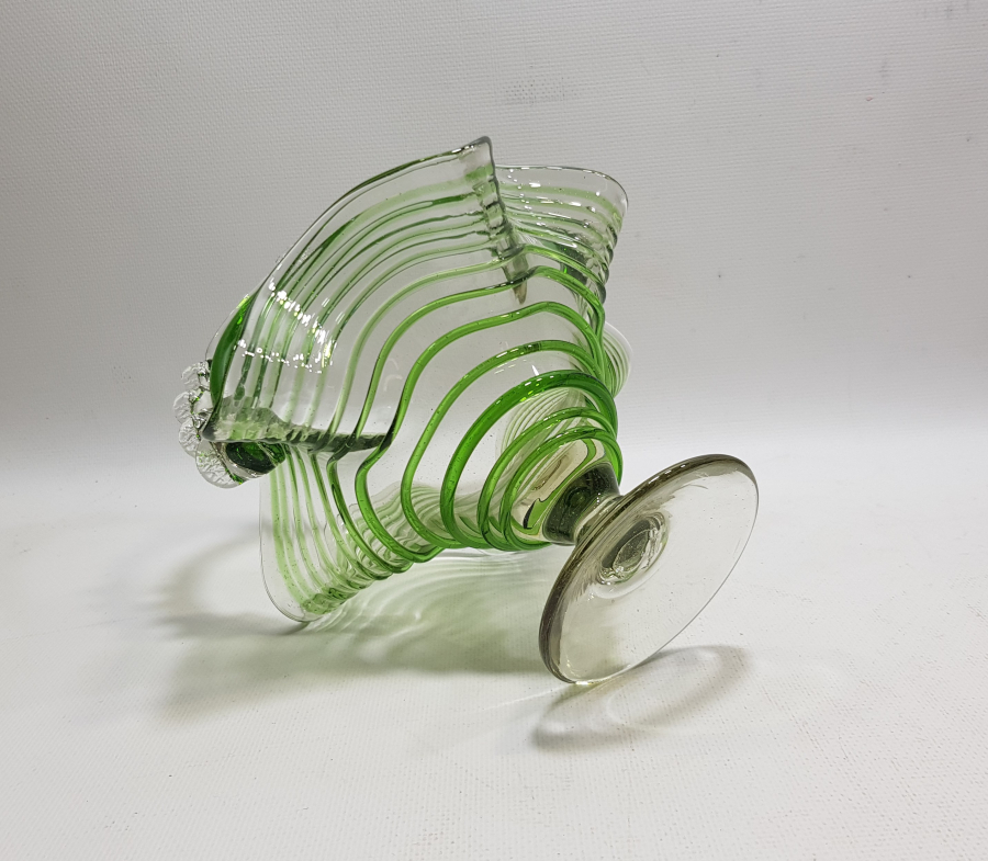 ÜFLEME CAMDAN MAMUL KOPARMA İŞÇİLİKLİ ANTİKA BAYRAM ŞEKERLİĞİ