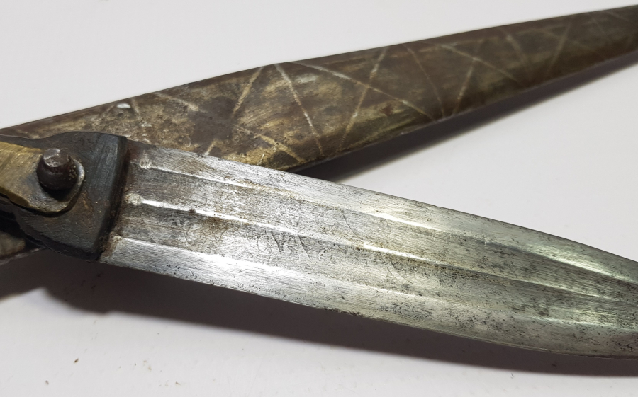 ÜZERİ OSMANLICA YAZILI OSMANLI DÖNEMİ ÇERKES KAMASI