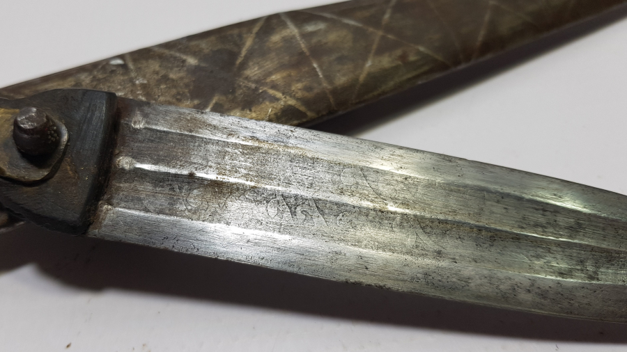 ÜZERİ OSMANLICA YAZILI OSMANLI DÖNEMİ ÇERKES KAMASI