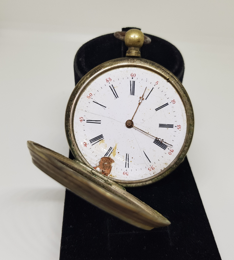 AVCI KASA ARKADAN KURMALI ANTİKA CEP SAATİ