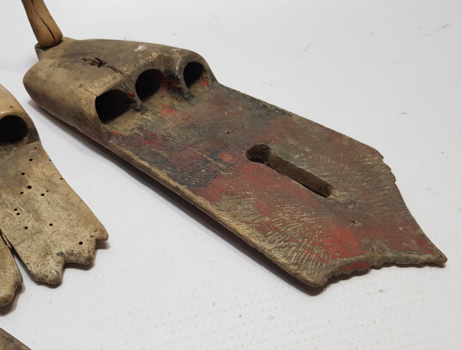 OSMANLI DÖNEMİ EL YAPIMI 3 ADET AHŞAP ELLİK